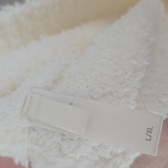 New SKIMS Lounge Tank Top Teddy Fuzzy White L/LX - Picture 3 of 3